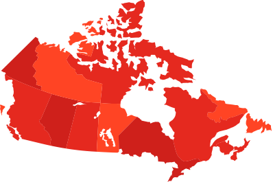 canada map